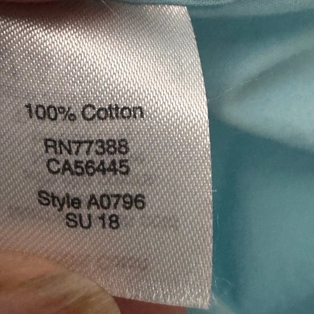 J. Crew Blue Casual Button Down cotton buoy Shirt size large